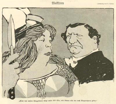Die Walküren / Les Walkyries. Humour wagnérien / Wagnerscher Humor 1905