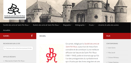 Le blog cède la place au site de la Société des amis de Saint-Pol-Roux Le blog cède la place au site de la Société des amis de Saint-Pol-Roux
