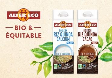 Les 1ères boissons végétales bio et équitables sont signées Alter Eco