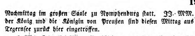 Annonce de la naissance du Prince Louis de Bavière dans L'Allgemeine Zeitung du 26 août 1845
