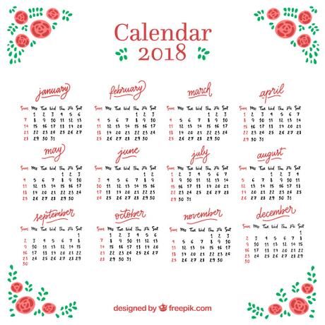 Calendrier 2018 Calendar
