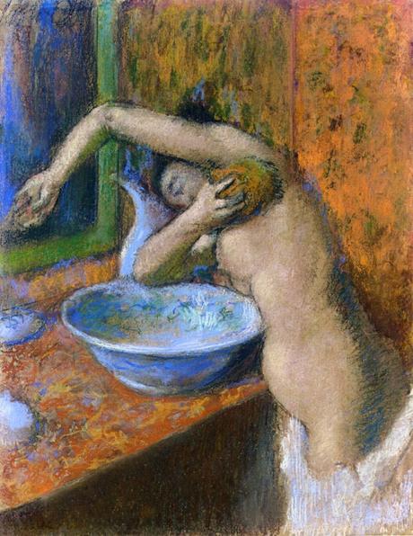 Edgar Degas (1834-1917) : Suite de nus... Pastels. Le cas de Degas - Femme à sa toilette, vers 1892
