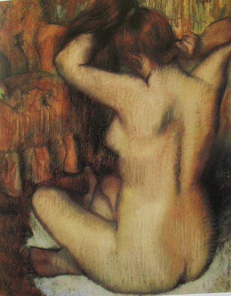 Edgar Degas (1834-1917) : Suite de nus... Pastels. Le cas de Degas - Femme nue se coiffant, 1886/1889