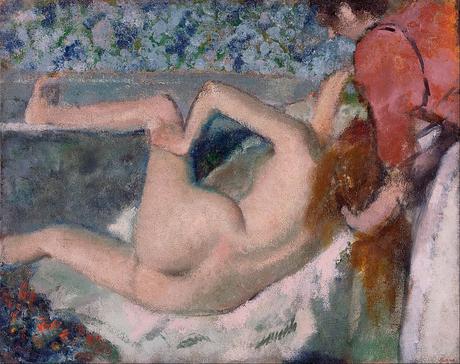 Edgar Degas (1834-1917) : Suite de nus... Pastels. Le cas de Degas - Après le bain, 1895