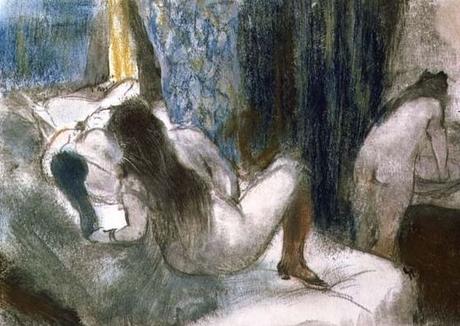 Edgar Degas (1834-1917) : Suite de nus... Pastels. Le cas de Degas - Le bordel, vers 1879