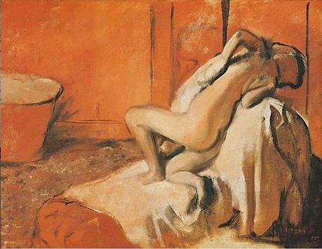 Edgar Degas (1834-1917) : Suite de nus... Pastels. Le cas de Degas - Femme s'essuyant, 1896