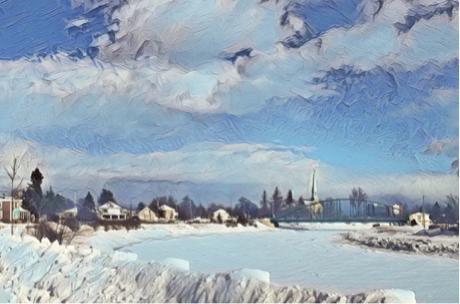 Le Bas-St-Laurent hivernal en peintures