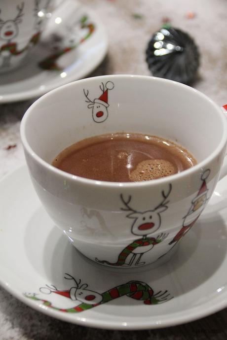 Chocolat chaud aux épices de Noel