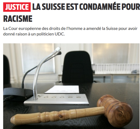 L’Etat suisse condamné pour #racisme (mais #FDesouche continue à nier)