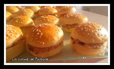 Mini burgers aux foies gras et confiture de piment Doux