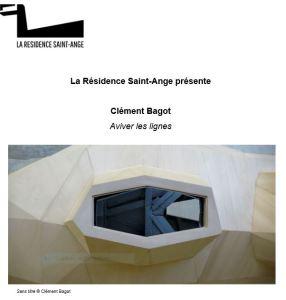 Résidence Saint-Ange  exposition Clément BAGOT  « Aviver les lignes » 10 Janvier au 9 Février 2018
