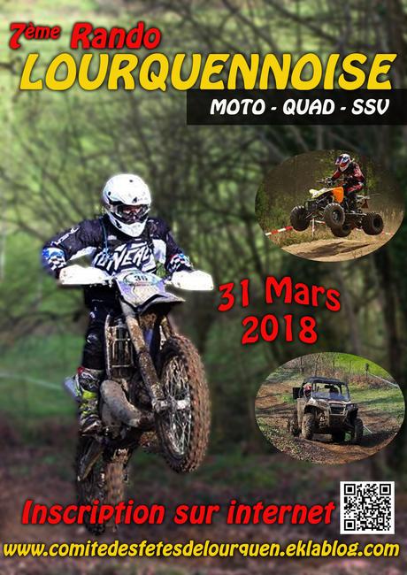 Rando moto, quad et SSV, La Lourquennoise (40), le 31 mars 2018