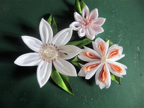 Mes ouvrages -Fleurs en ruban - 1