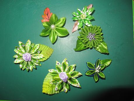 Mes ouvrages -Fleurs en ruban - 1