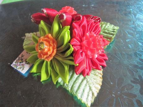 Mes ouvrages -Fleurs en ruban - 1