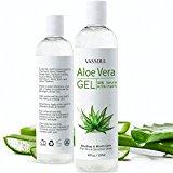 Vassoul 100% Nature Organic Aloe Vera Gel, Pure Aloe Gel For Facial Moisturizer, Acne Scars (8 fl oz)