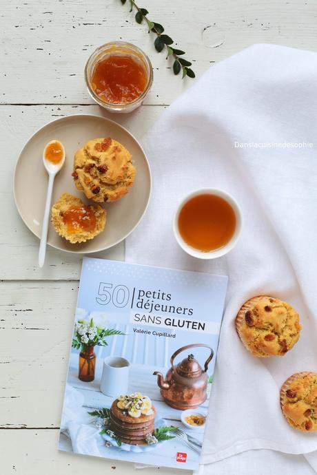 {Sans gluten} Scones aux raisins secs et noisettes