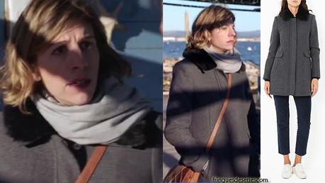 DEMAIN NOUS APPARTIENT : le manteau gris de Sandrine Lazzari dans l’épisode 123