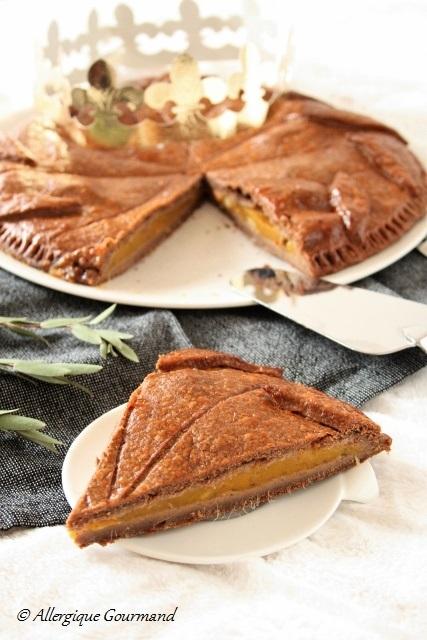 Galette des rois à la mangue et fruits confits, bio {sans gluten, sans oeufs}