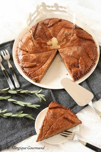 Galette des rois à la mangue et fruits confits, bio {sans gluten, sans oeufs}