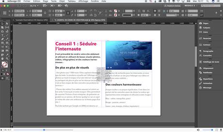 Le tuto gratuit : Mettre en page du texte et des images sur Indesign