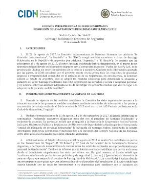 La CIDH lève son alerte sur l'Argentine dans l'affaire Maldonado [Actu]