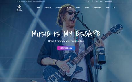 10 Themes WordPress pour créer une site de Musique