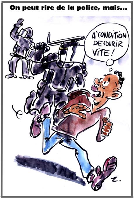 Caricature Liberté d'expression webzine,bd,zébra,fanzine,gratuit,bande-dessinée,caricature,liberté d'expression,police,humour,rire,dessin,presse,satirique,editorial cartoon,zombi