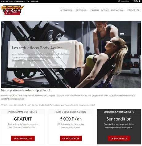 [Réalisation] Création du site de Body Action NC