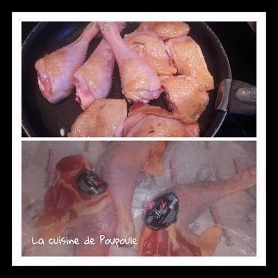 Cuisses de poulet aux carottes, pommes de terre et chanterelles Cuisses de poulet aux carottes, pommes de terre et chanterelles