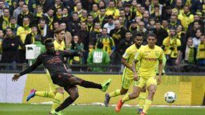 Balotelli donne la victoire à Nice au stade de la Beaujoire à Nantes