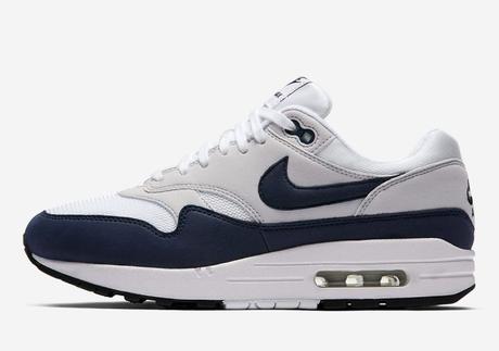 Air max 1 White Navy mesh