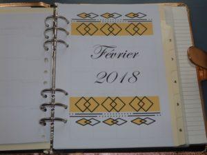 Mon agenda 2018 à imprimer gratuitement