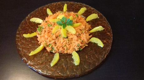 salade orientale carotte, orange et coriandre