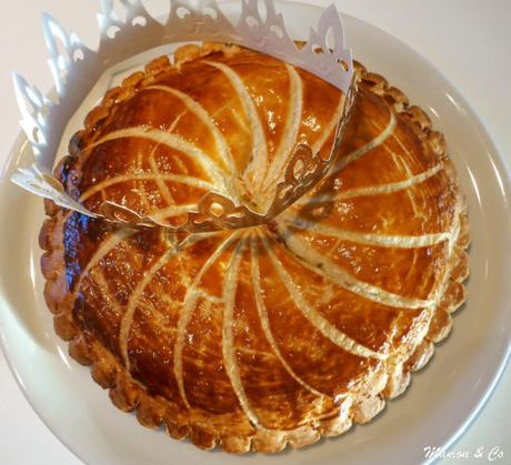 Galette des rois frangipane et framboise