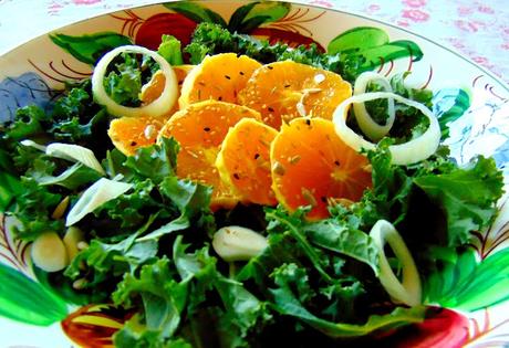 Salade de kale colorée { pour janvier déprimé }