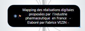 Mapping des réalisations digitales proposées par l’industrie pharmaceutique  en France- MAJ janvier