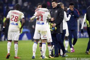 La joie des Lyonnais et notamment de Memphis Depay auteur d'un but splendide à la dernière seconde du match