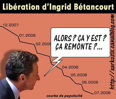 Libération inattendue d’Ingrid Betancourt : le show médiatico-sarkoziste débute dans la précipitation