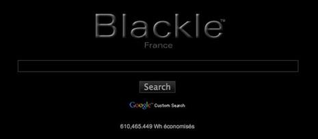 Blackle, le moteur de recherche qui sauve de l’énergie.