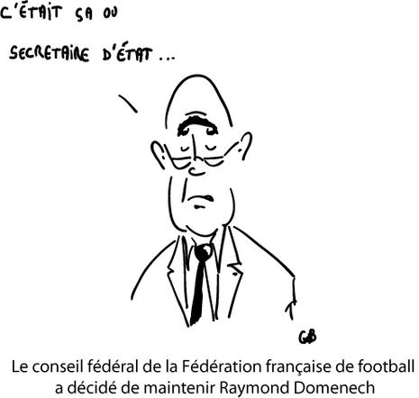 Raymond Domenech est maintenu à la tête de l'équipe de France