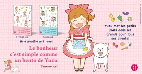 Le manga “Le bonheur c’est simple comme un bento de Yuzu” annoncé chez nobi nobi!