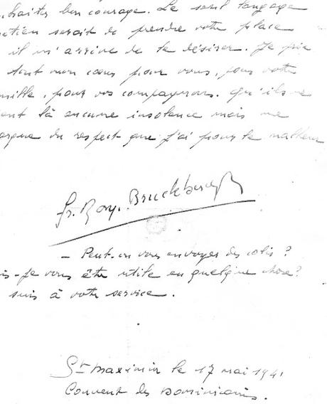 Lettres du Père Bruckberger à Roger Garaudy