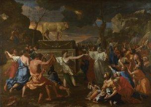 Poussin 1633-34 L'adoration du Veau d'Or National Gallery Londres