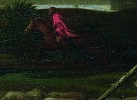 Poussin 1648 Paysage avec les funerailles de Phocion. Cardiff, Musee national du Pays de Galles cavalier