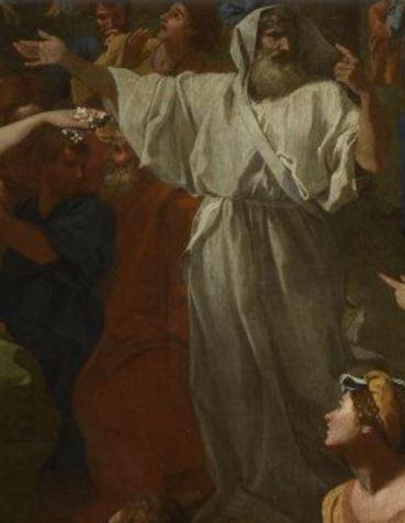 Poussin 1633-34 L'adoration du Veau d'Or National Gallery