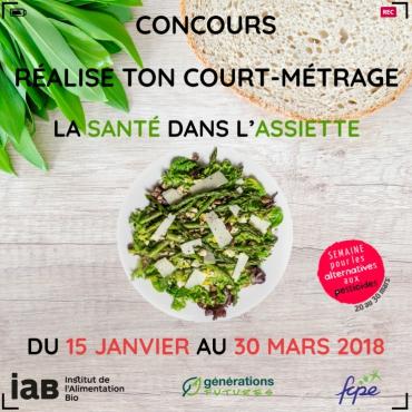 Un concours de courts-métrages dans les collèges et lycées pour valoriser l'alimentation bio