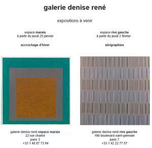 Galerie DENISE RENE  expositions prochaines…25 Janvier et 2 Février 2018