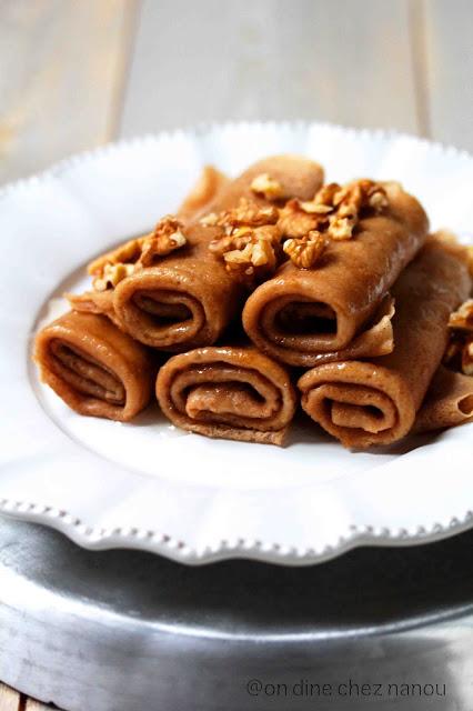 Crêpes au lait de noix