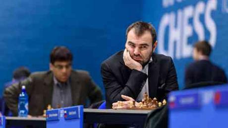  Shakhriyar Mamedyarov affronte le champion du monde norvégien Magnus Carlsen - Photo © Alina L'Ami 